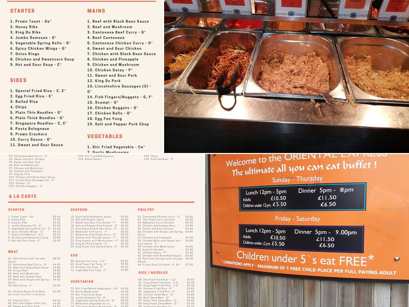 Oriental Express Menu