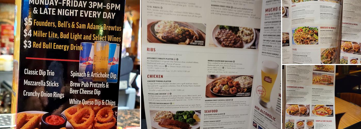 Applebee's Grill + Bar Menu