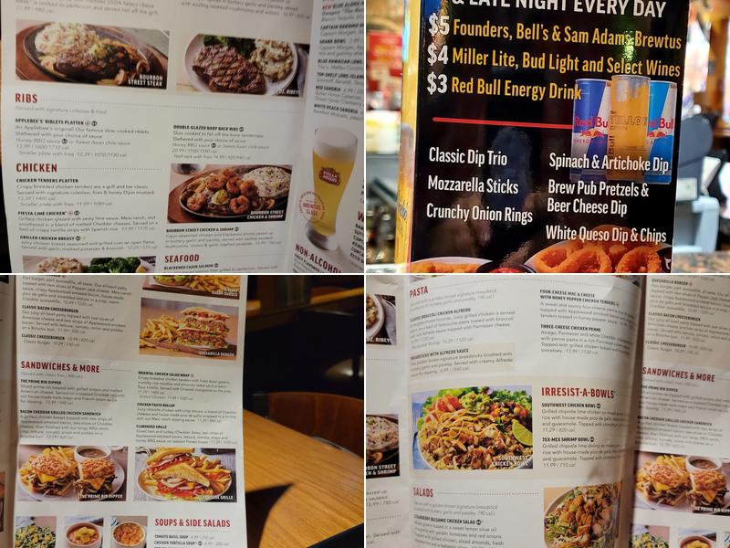 Applebee's Grill + Bar Menu