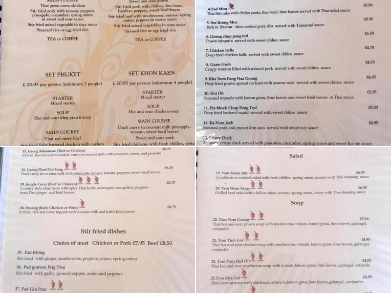 boston spice Menu