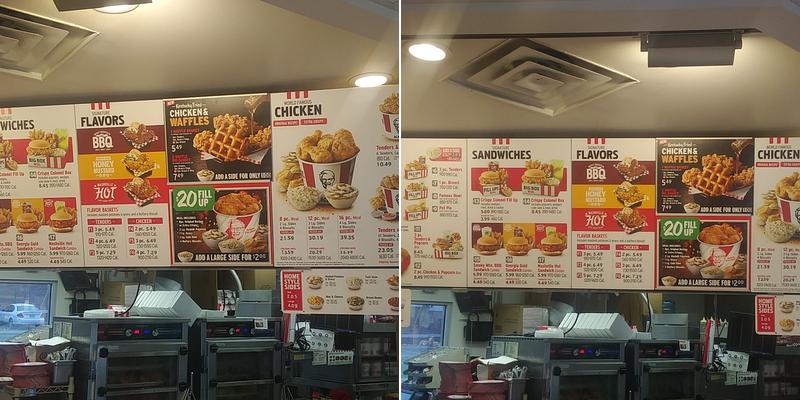 KFC Menu