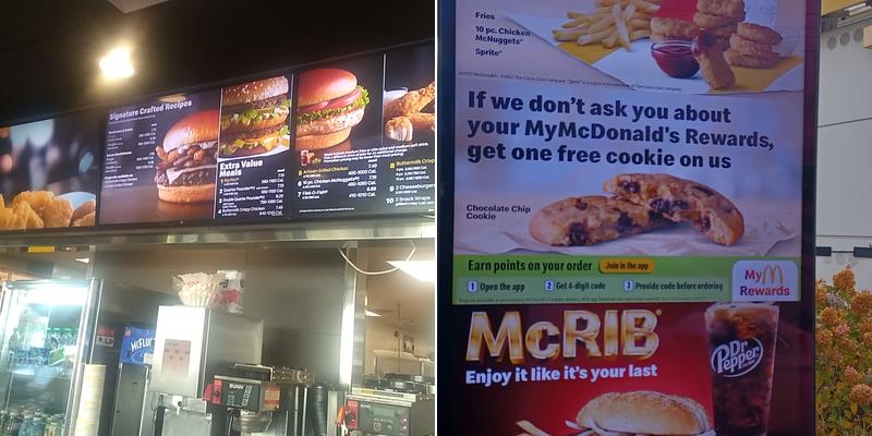 McDonald's Menu