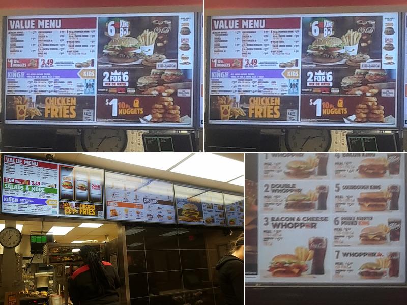 Burger King Menu