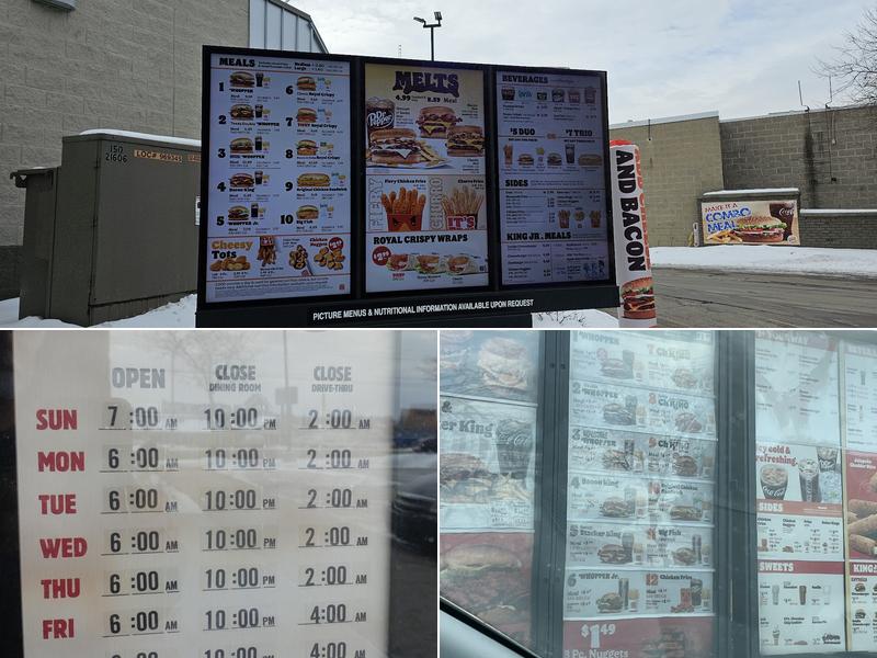 Burger King Menu