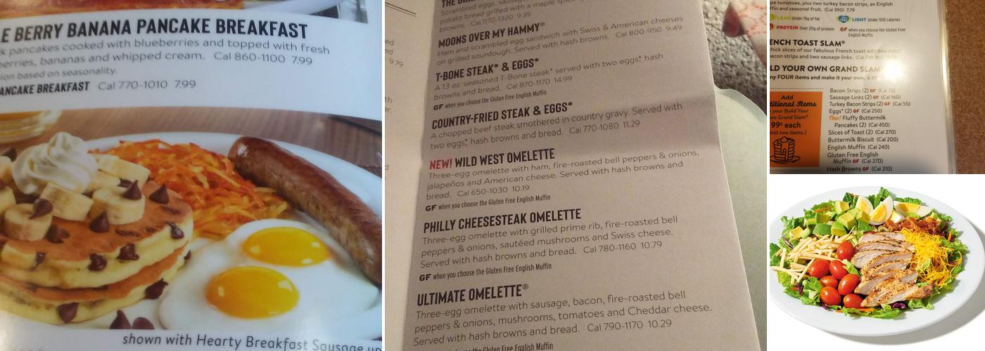 Denny's Restaurant Menu