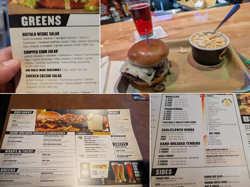 Buffalo Wild Wings Menu