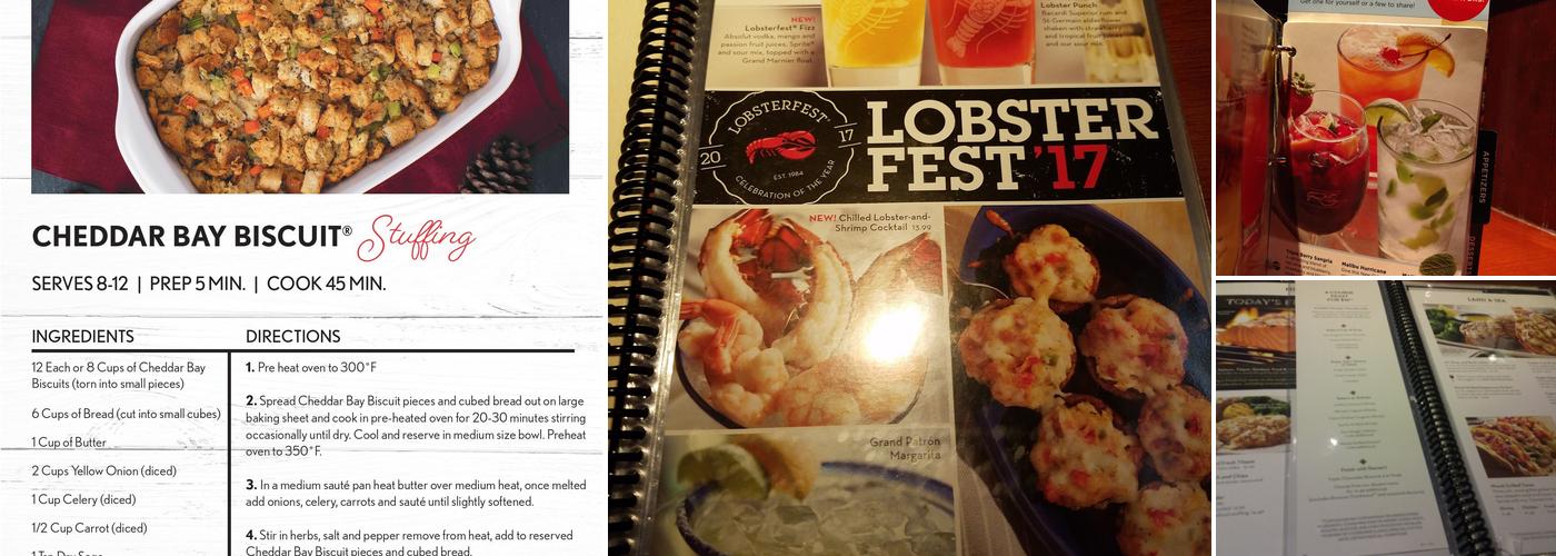 Red Lobster Menu