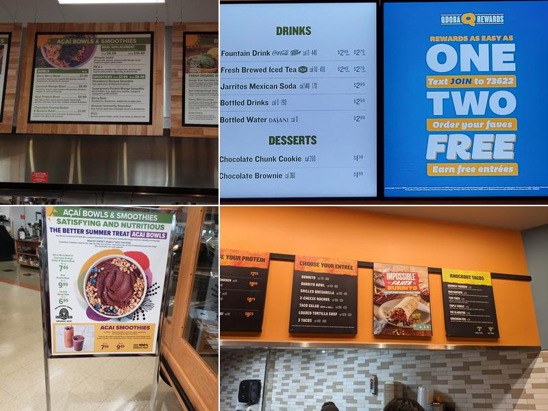 QDOBA Mexican Eats Menu