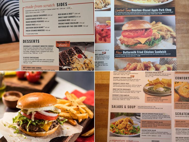 Cheddar's Scratch Kitchen Menu