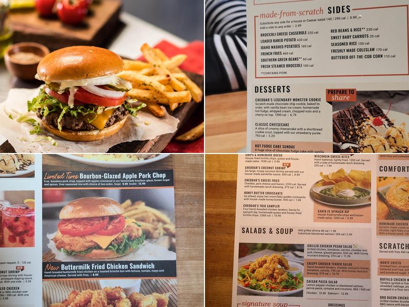 Cheddar's Scratch Kitchen Menu