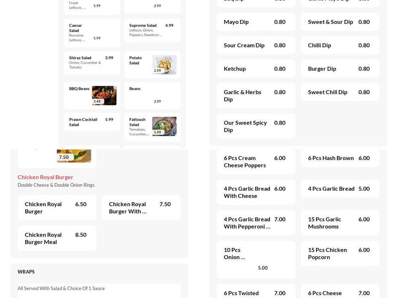 The Direct Pizza Company Menu