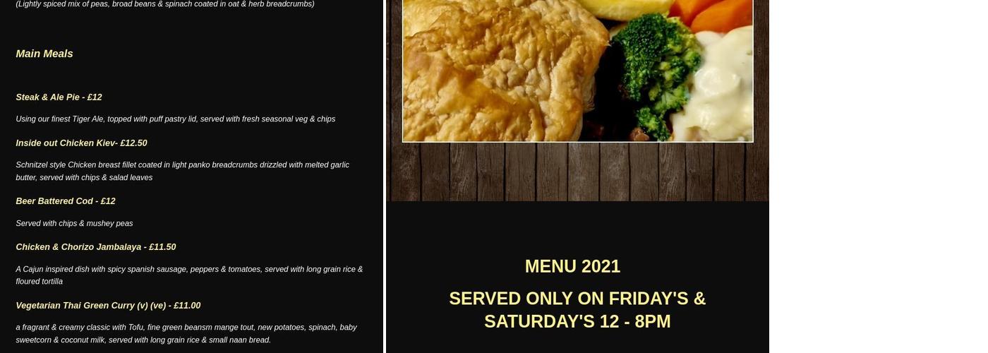 The Cherry Tree Menu