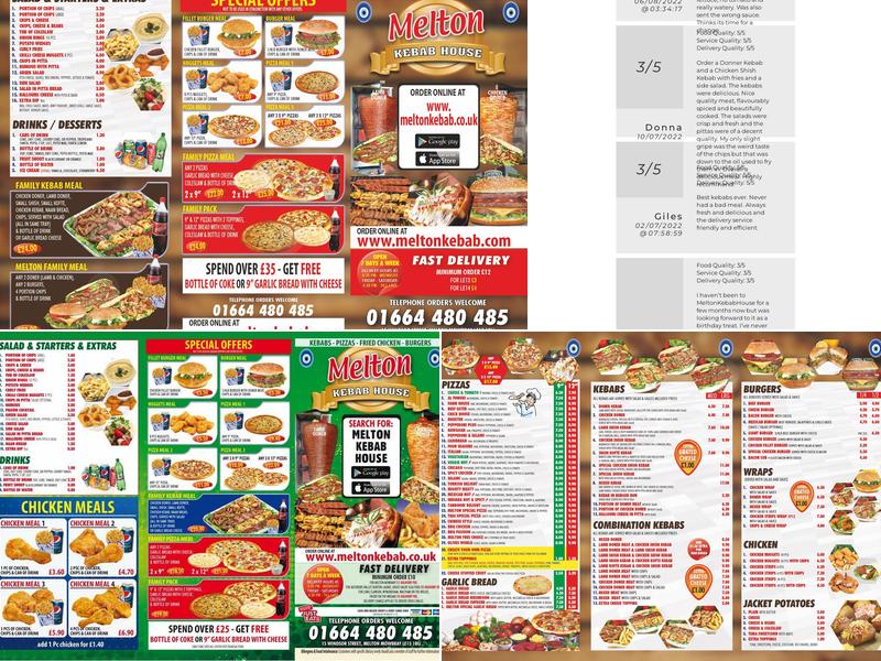 Melton Kebab House Menu