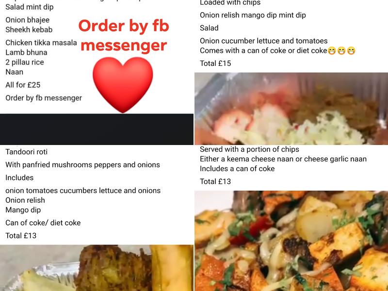 The Balti Night Menu