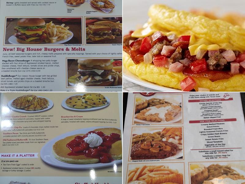 Huddle House Menu