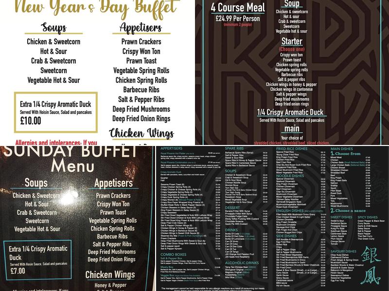 Royal Phoenix Chinese Restaurant Menu