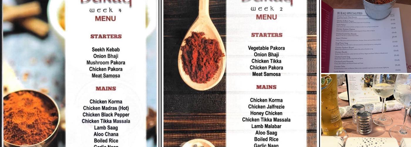 Buraq Indian Restaurant Menu