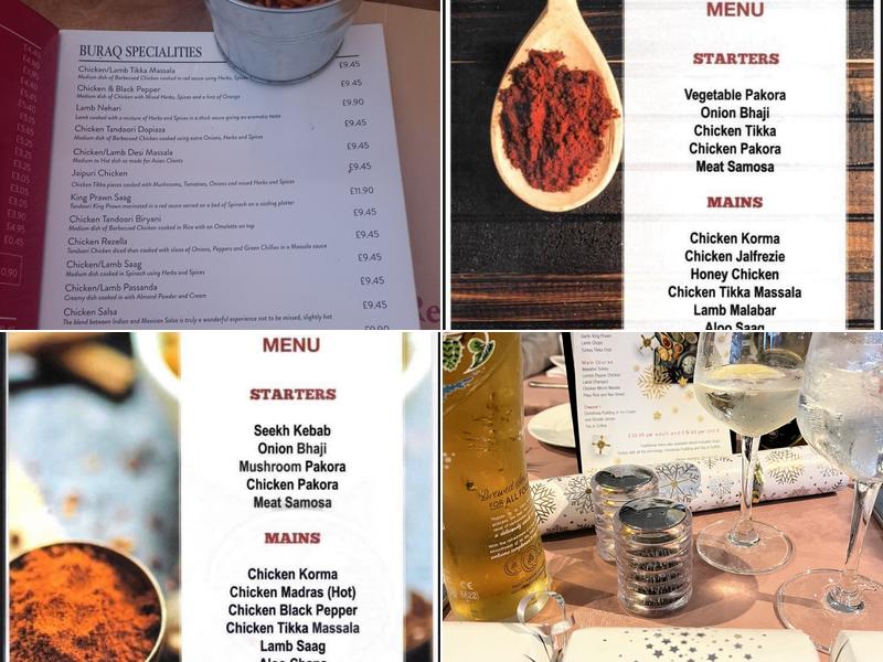 Buraq Indian Restaurant Menu