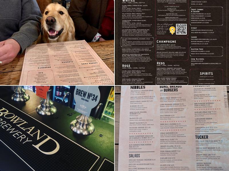 Bowland Beer Hall at Holmes Mill Menu