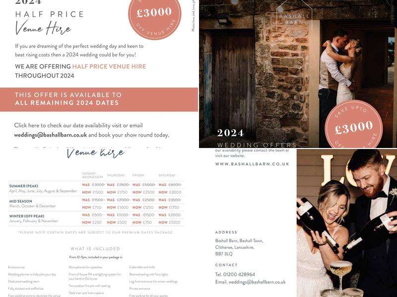 Bashall Barn Ltd Menu