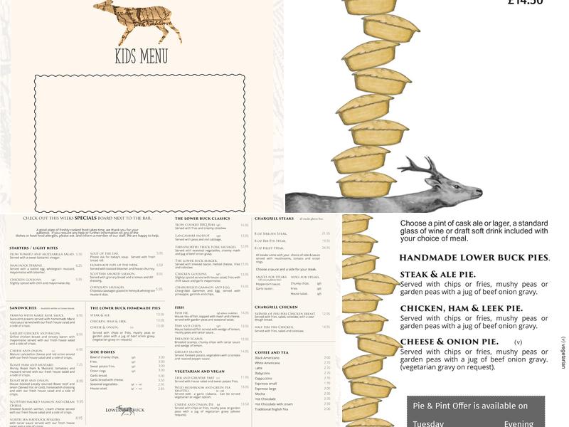 The Lower Buck Inn Menu