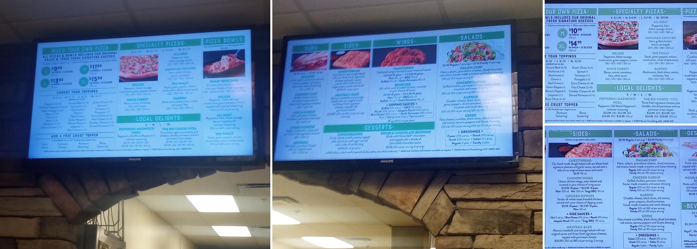Marco's Pizza Menu