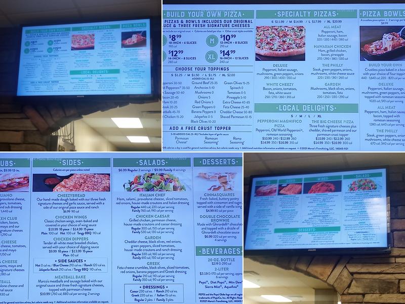 Marco's Pizza Menu