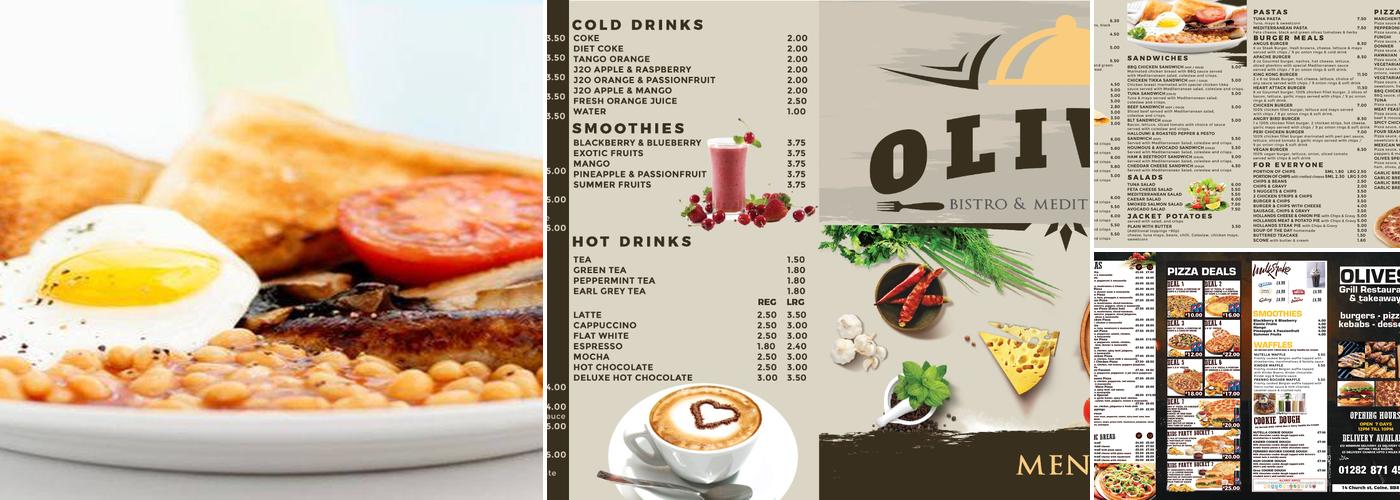 Olives Bistro & Mediterrannean Menu