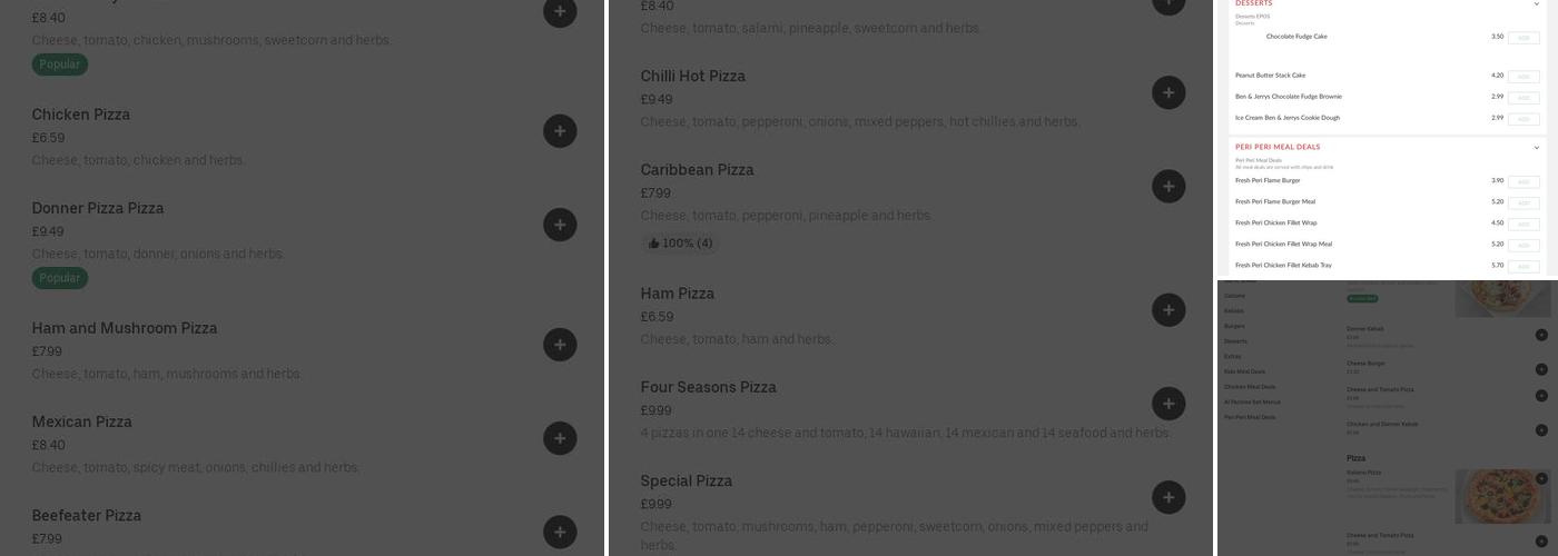 Alpacino's takeaway Menu