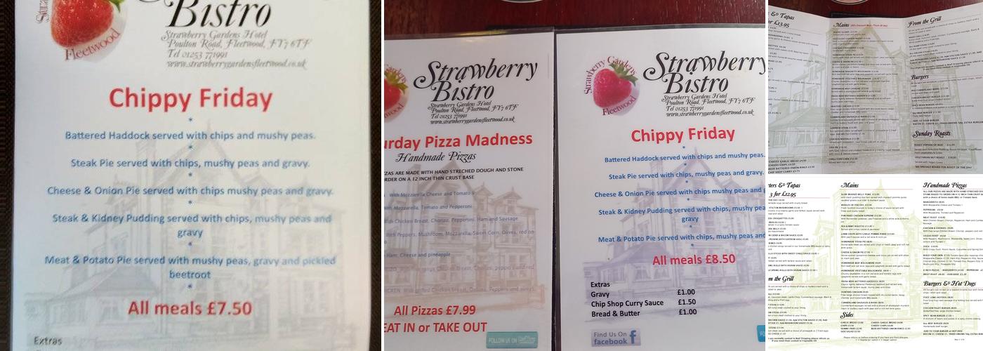 The Strawberry Gardens Pub and Bistro Menu