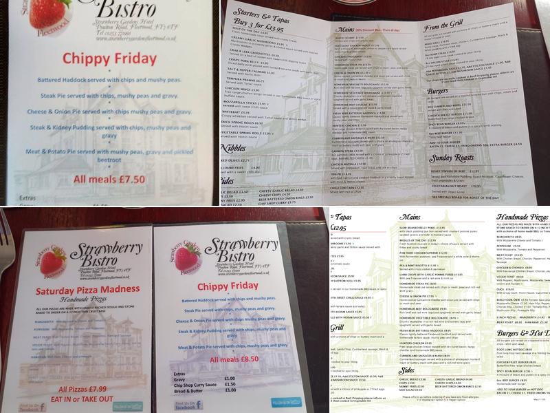 The Strawberry Gardens Pub and Bistro Menu