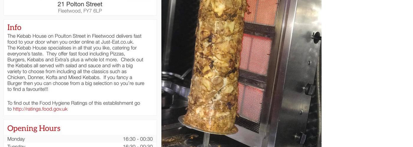 The Kebab House Menu