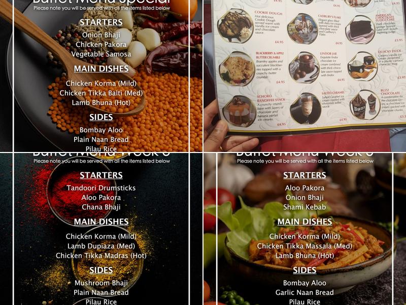 Akash Indian Brasserie Menu