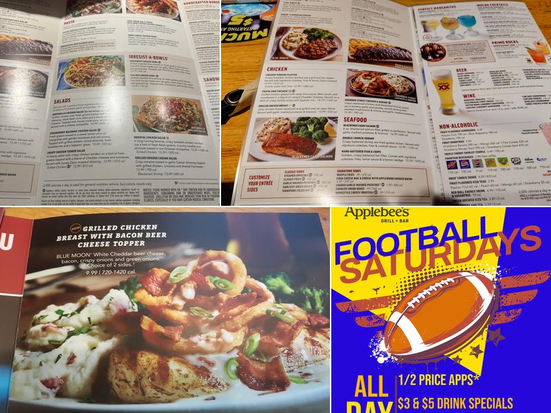 Applebee's Grill + Bar Menu