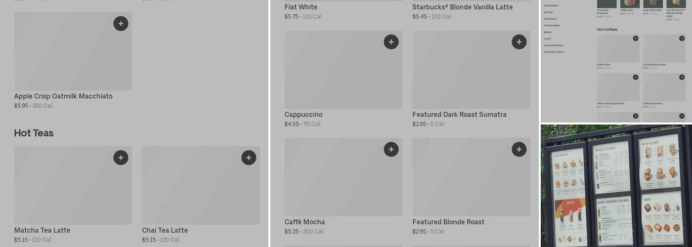 Starbucks Menu