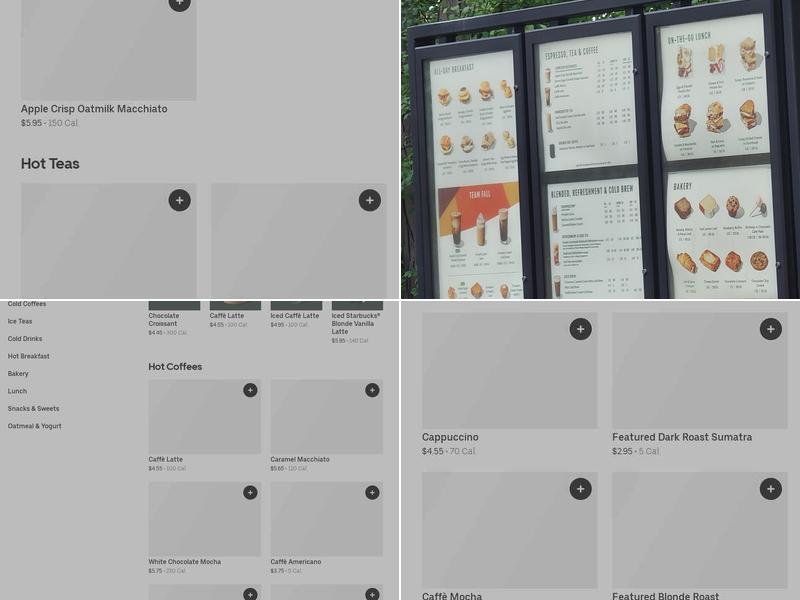 Starbucks Menu