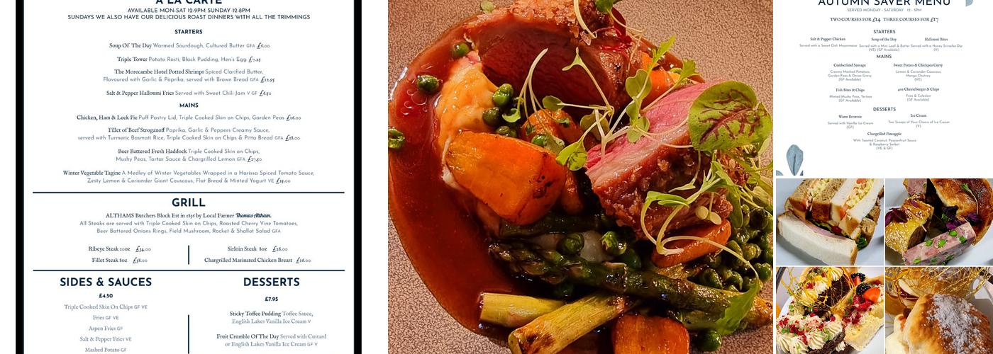 The Morecambe restaurant Menu