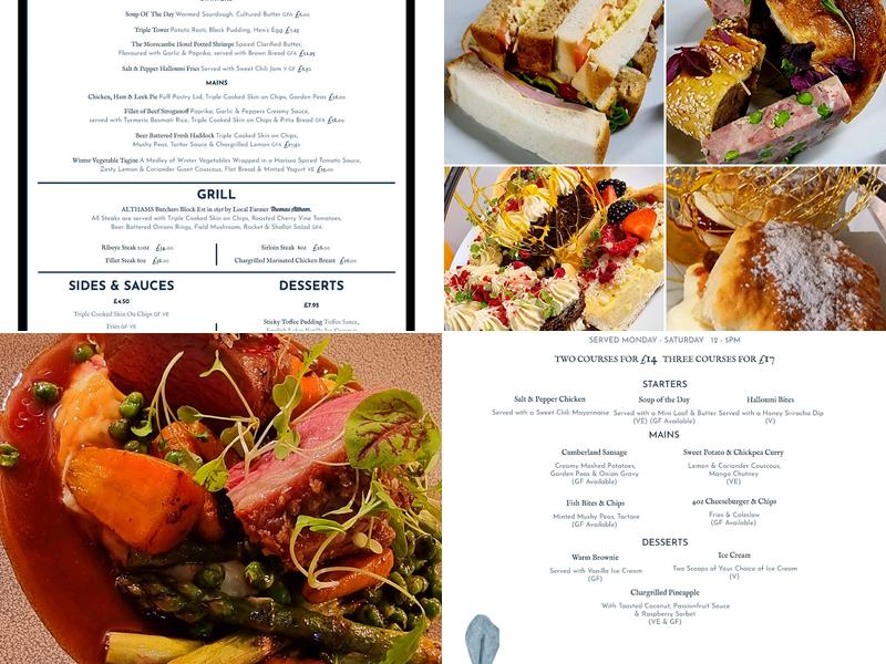 The Morecambe restaurant Menu