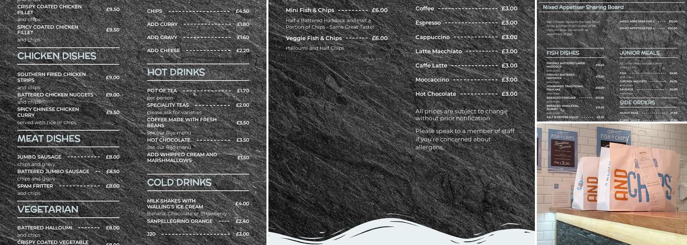 Atkinsons Fish & Chips Menu
