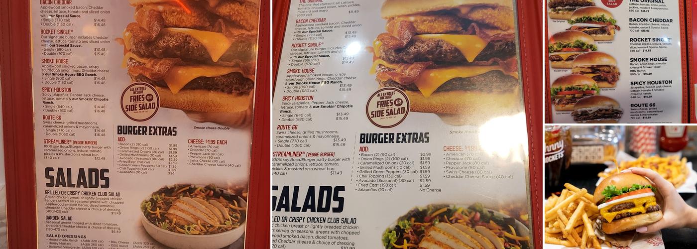 Johnny Rockets Menu