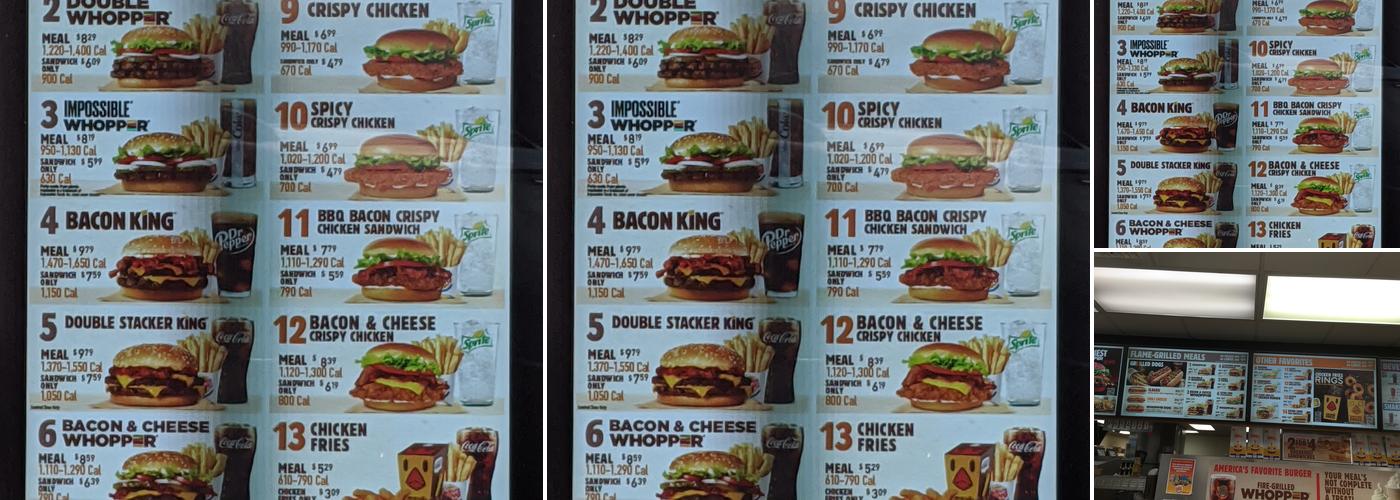 Burger King Menu
