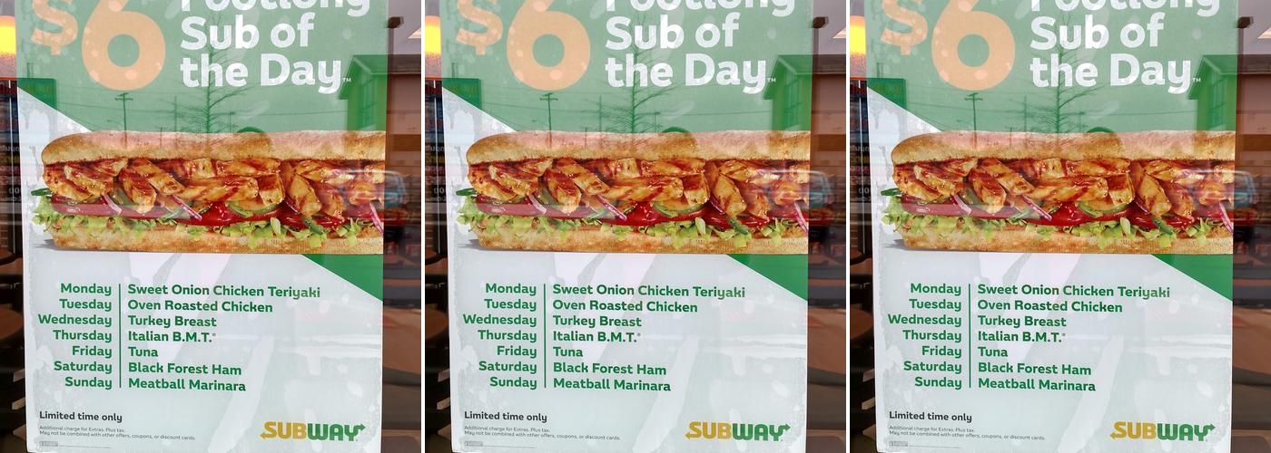 Subway Menu