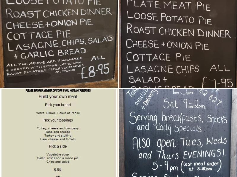 Th’Owd Stables Menu