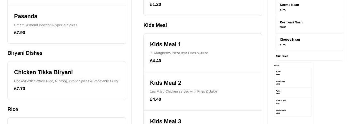 Pizza Time Clayton Menu