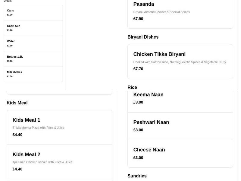 Pizza Time Clayton Menu