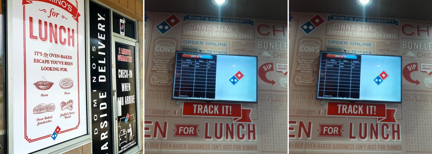 Domino's Pizza Menu