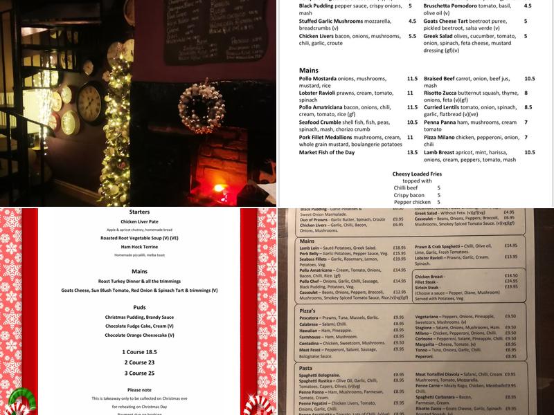 Italian Cottage Menu