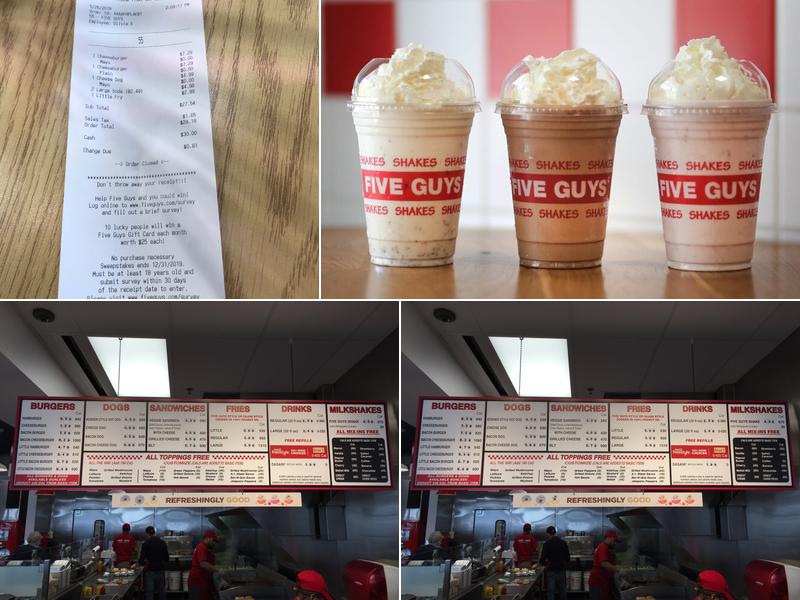Five Guys Menu