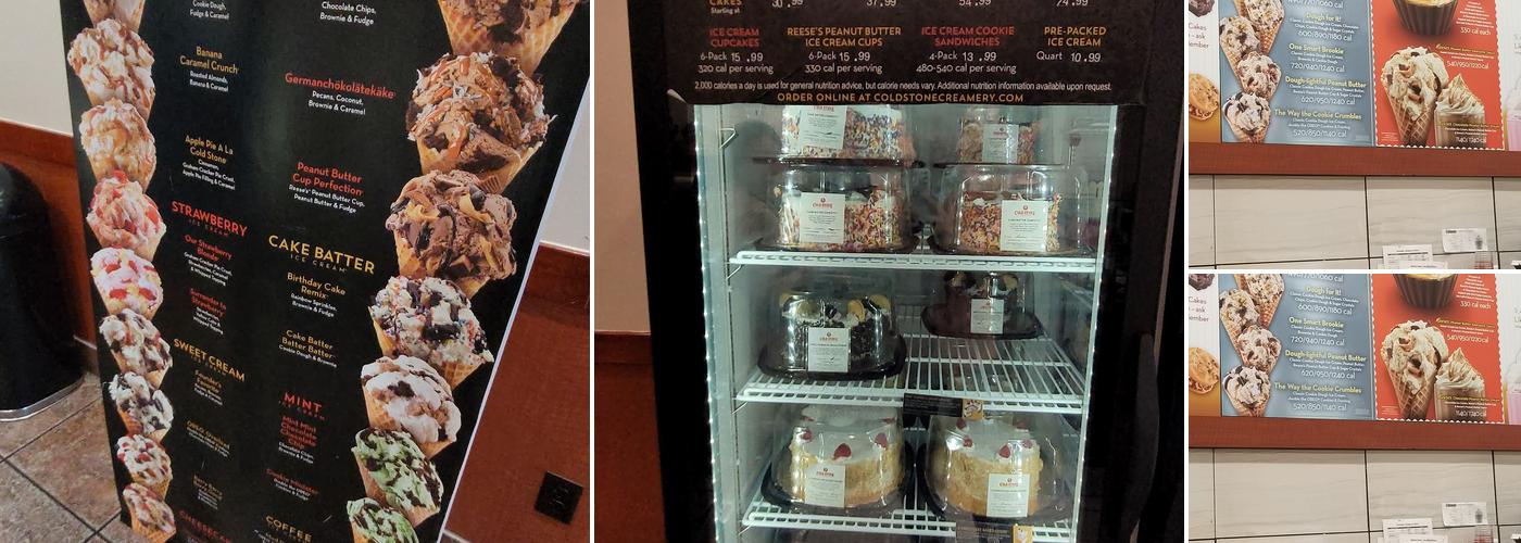 Cold Stone Creamery Menu