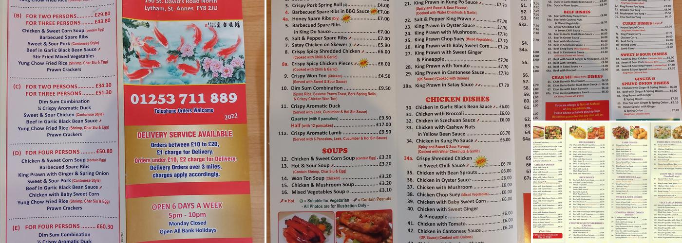 Peking Express Menu